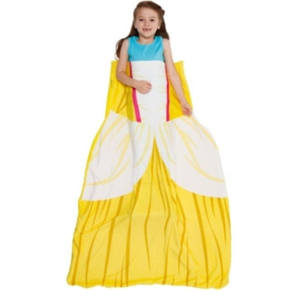 Silver Lilly Princess Dress Blanket/Sleeping Bag in Yellow